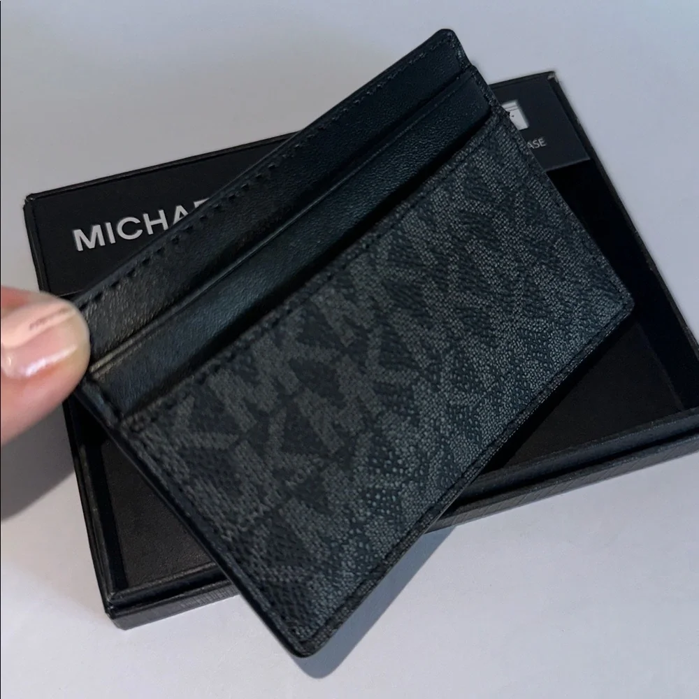 Michael Kors Signature Black Card Holder